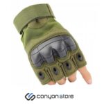 دستکش فنی نیم انگشت - Tactical Gloves -سبز