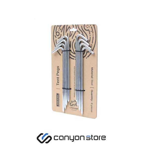 میخ چادر فولادی 8 تایی لایف کمپ کد 45850-کنیون استور.jpg