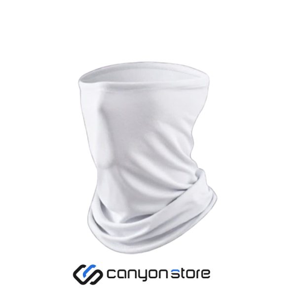 اسکارف تابستانی سوزنی سفید ساده-کنیون استور.jpg